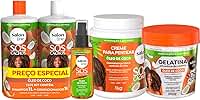 Kit Completo SOS Cachos Coco Salon Line Hidratação Antifrizz