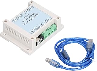 USB to RS‑485 Converter Module, Guide Rail 4 Port Intelligent 1.5kV Full Isolation RS‑485 Hub Adapter for Building for Industrial Control