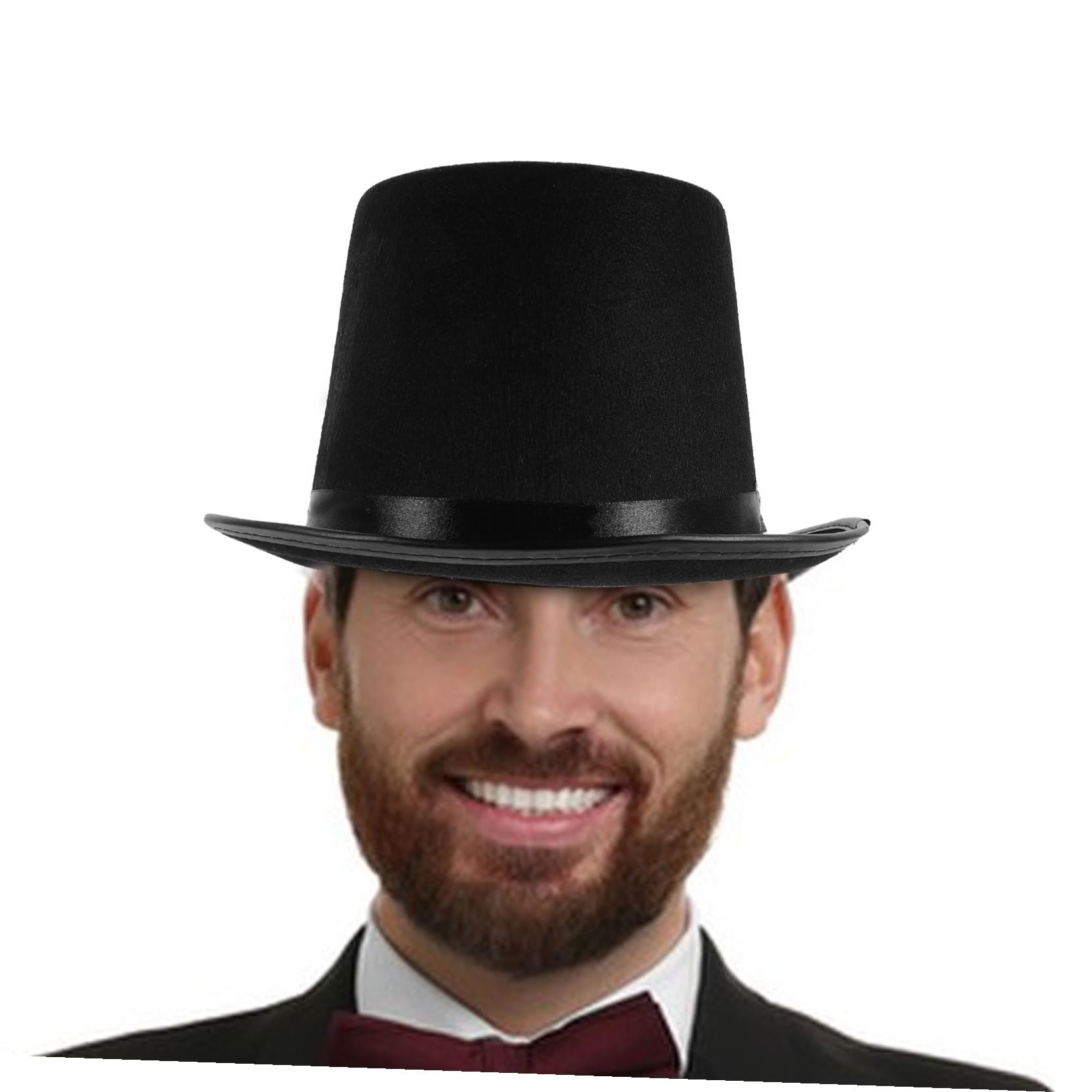 Costume de Magicien Garçon Fille Set Cosplay avec Chapeau Haut de Forme Blancs et Nœud Déguisement Confortable Respirant pour Jeux de Rôle et Fêtes
