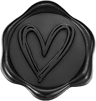 Vista 19 de Yoption Pegatinas de sello de cera de eucalipto, paquete de 50 pegatinas de sello de sobre autoadhesivas doradas antiguas para boda, fiesta