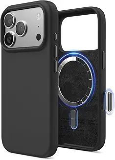 elago Magnetic Silicone Case for iPhone 17 Pro — Shockproof, MagSafe-Ready, Premium Liquid Silicone