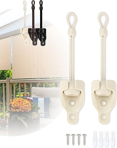 Piezas de repuesto universales para sombra, amarres de sombra, resistencia a la intemperie, compatible con persianas enrollables Coolaroo, persianas