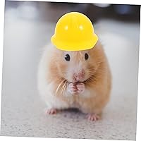 Vista 2 de 40 piezas de mini sombrero de construcción, accesorios para pasteles, sombreros duros para cascos de plástico, pequeños pollos cascos, casco
