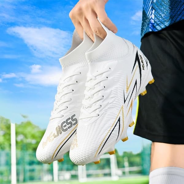Fußballschuhe Herren High Top Professionelle Fussballschuhe Jugendliche Athletics Trainingsschuhe Outdoor Sport Kunstrasen Football Schuhe Fußball Stiefel - 5