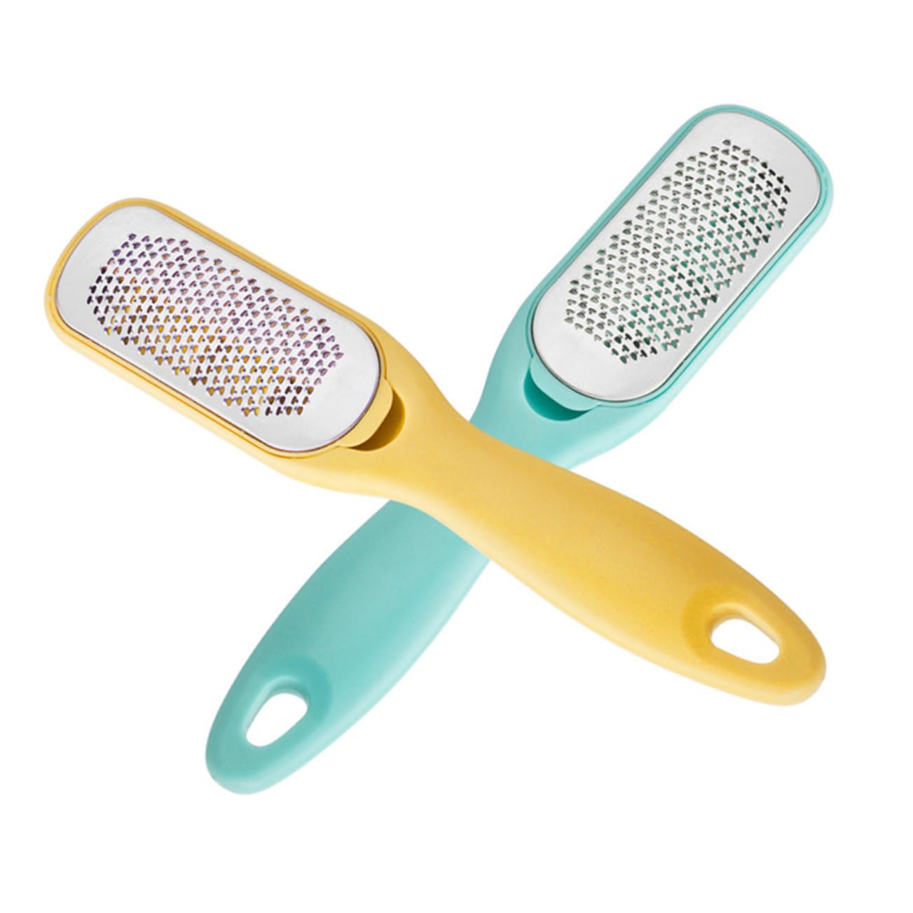 Healeved 3 Piezas removedor de callos archivo de pie de pedicura herramientas de pedicura de pie stainless steel quita durezas espátula metálica lima de pies archivo de callos exfoliante