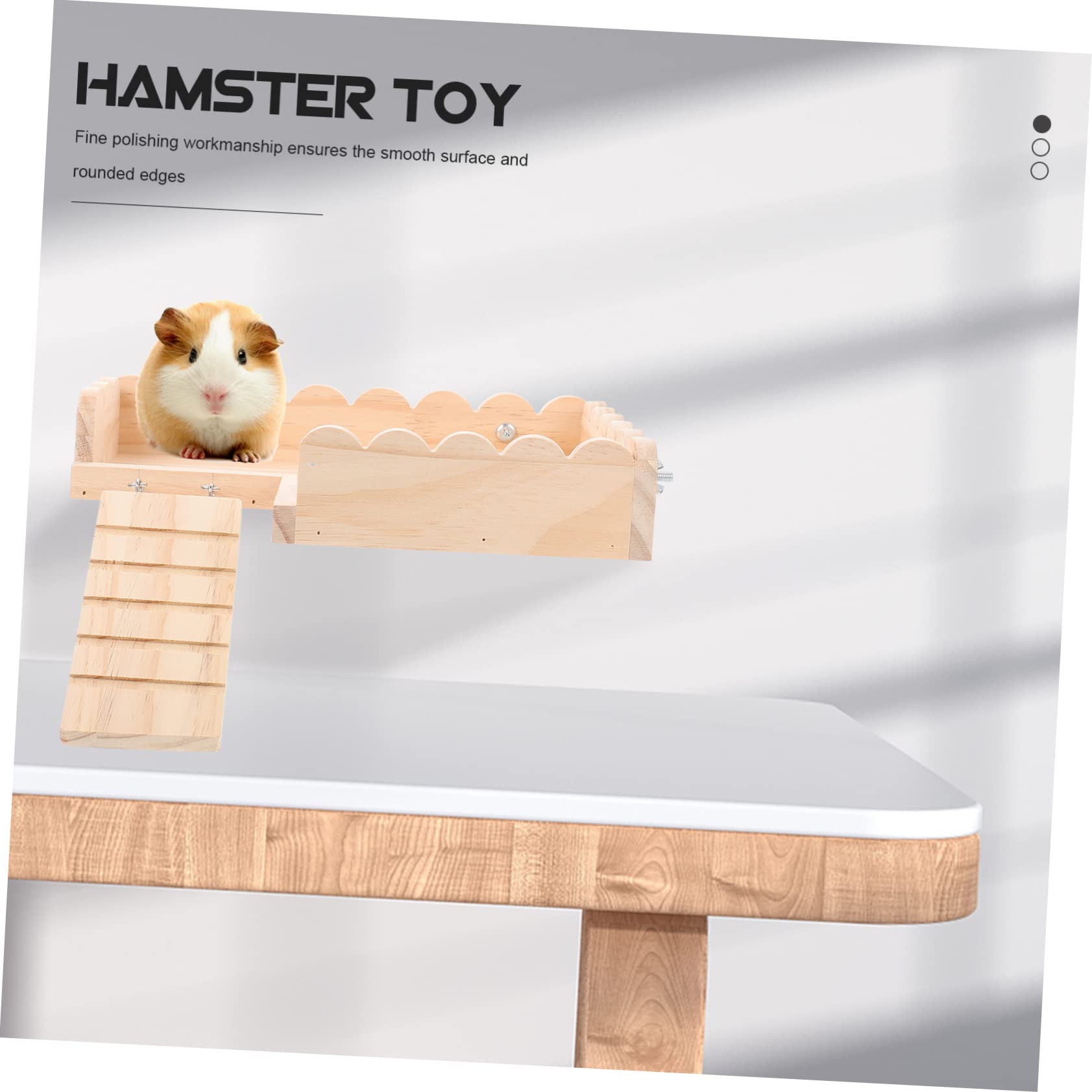 Hámster Juguete Conejillo De Indias De Juguete Pequeño Juguete para Mascotas De Madera Hámster Plataforma Hámster Tablero De Madera Hámster Accesorios Hámster Junta Pequeña