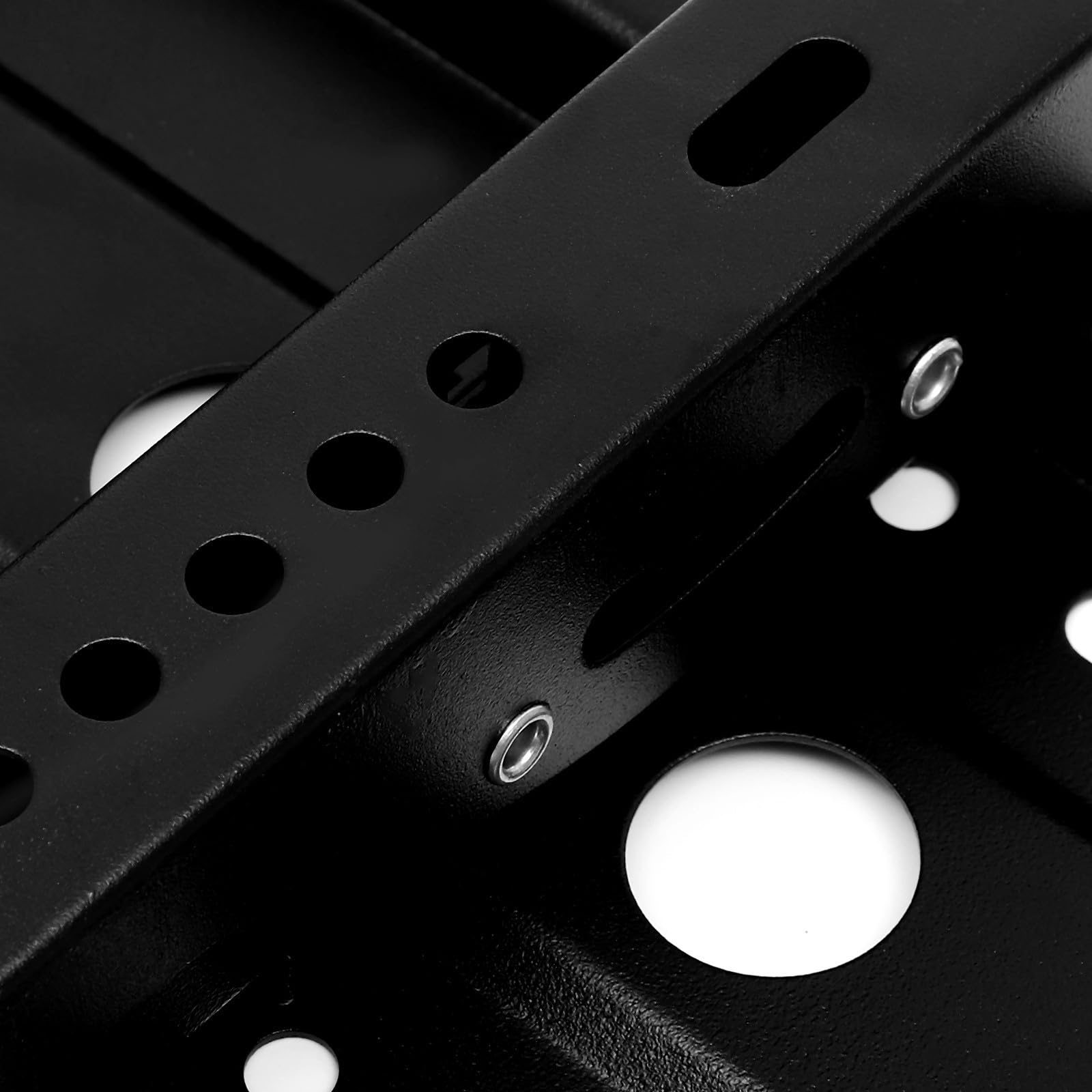 Supporto da Parete per Tv in Acciaio Nero Capacità di Carico Elevata e Profilo Basso per Soggiorno e Camera da Letto