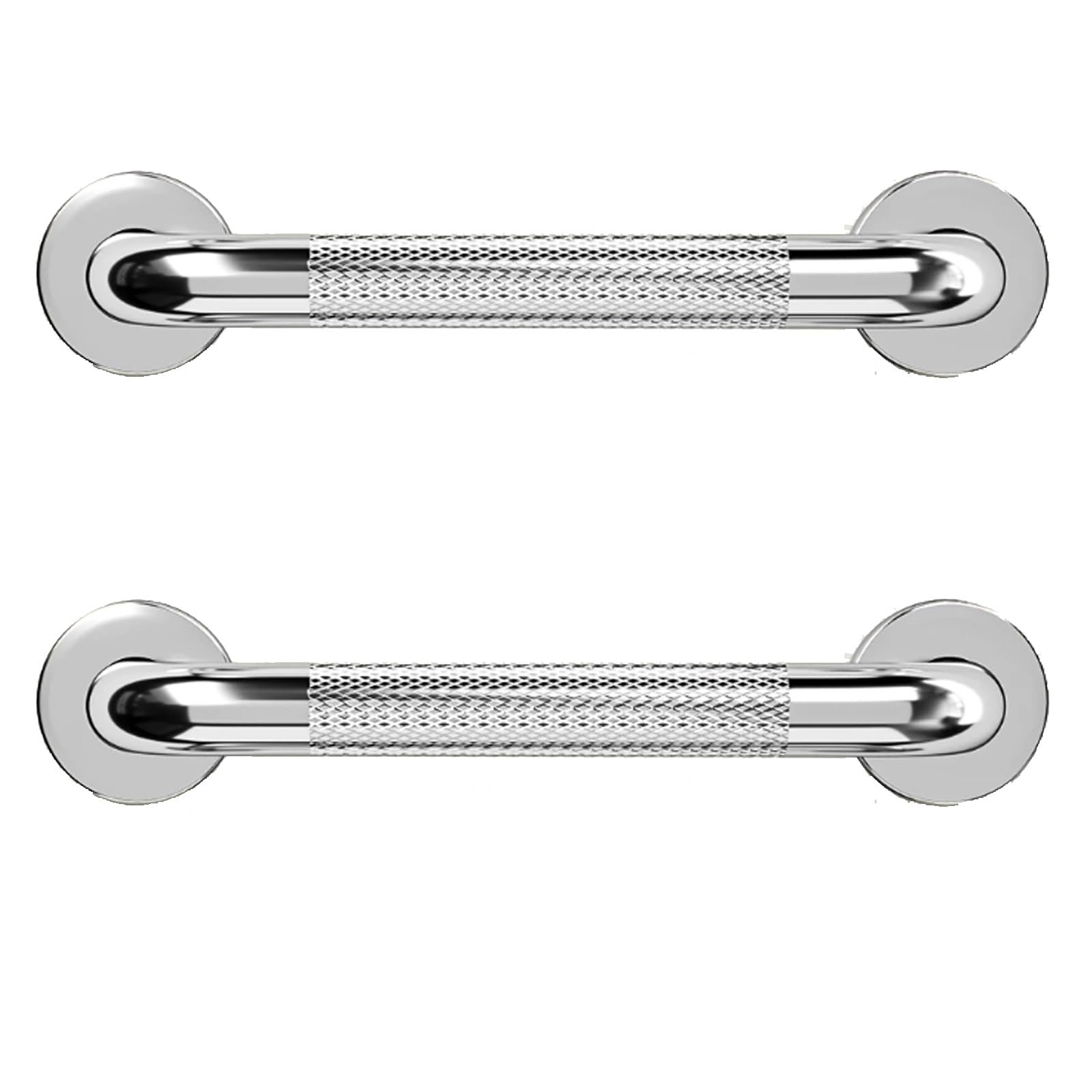 2 Pack Straight Shower Grab Bar, Heavy Duty Wall Mount Support Handrail with Concealed Base for Shower, Toilet, Bathtub Elderly Fall Prevention(40cm)