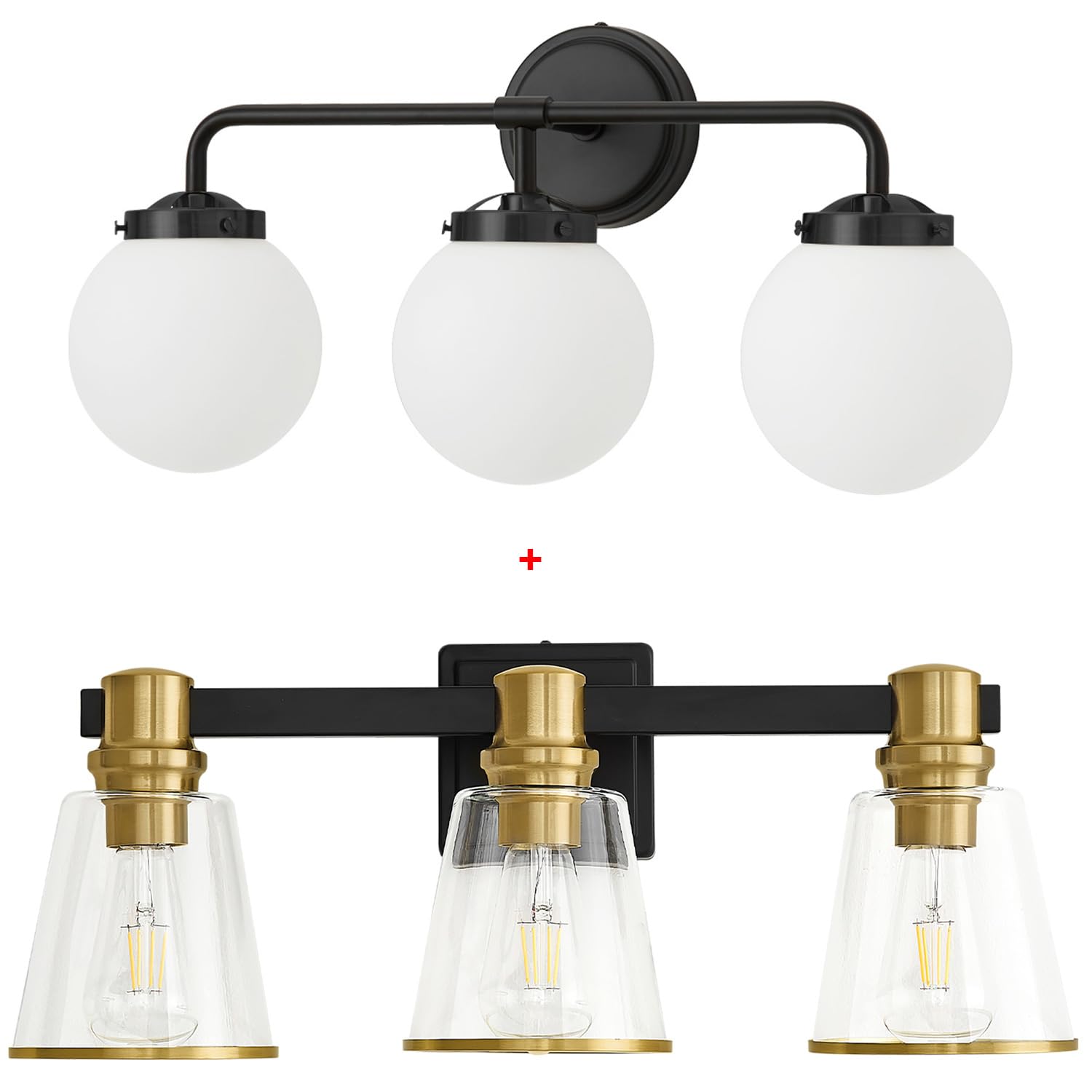 Modern Bathroom Light Fixtures Over Mirror