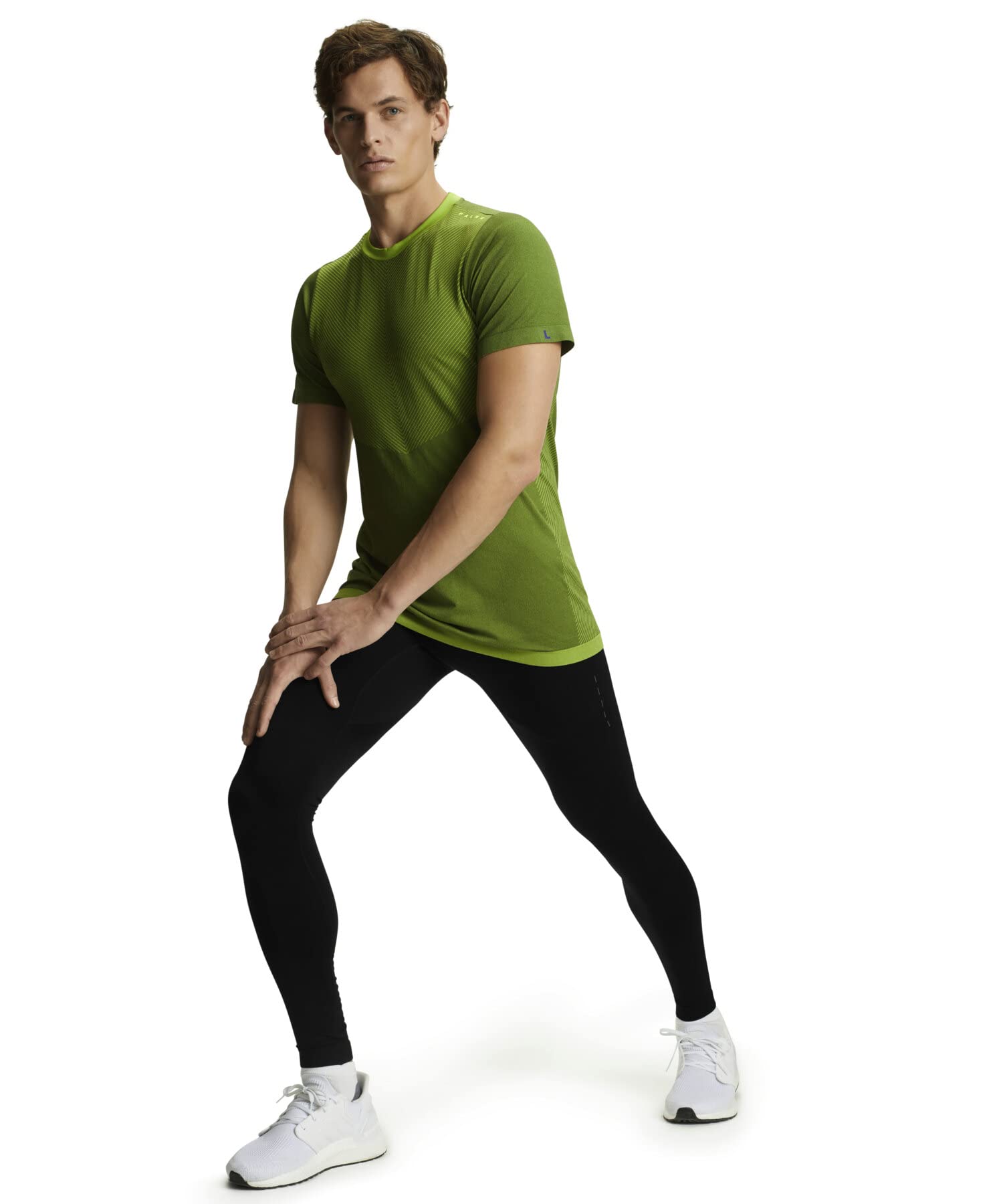 FALKE Herren Compression Long Kompressionshose Funktionshose mit Kompression fördert die Durchblutung nahtlos leicht reflektierend atmungsaktives schnelltrocknendes Funktionsmaterial 1 Stück | für schnellere Regeneration
