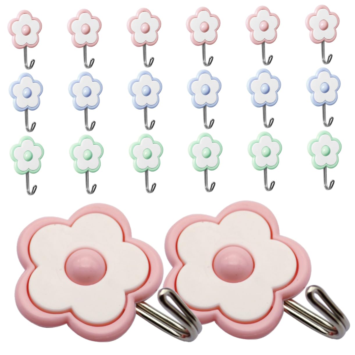 Luxshiny Lot De 3 Crochets Muraux Triple Avec Revêtement En