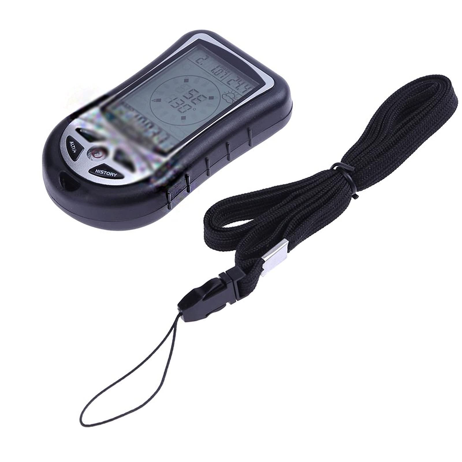 JINGYAN Kompasy 8 W 1 Elektronicznym Handheld Compass Altimeter Barometr Termometr Prognoza pogody Czas Kalendarz Zegar z kompasami podświetlenia