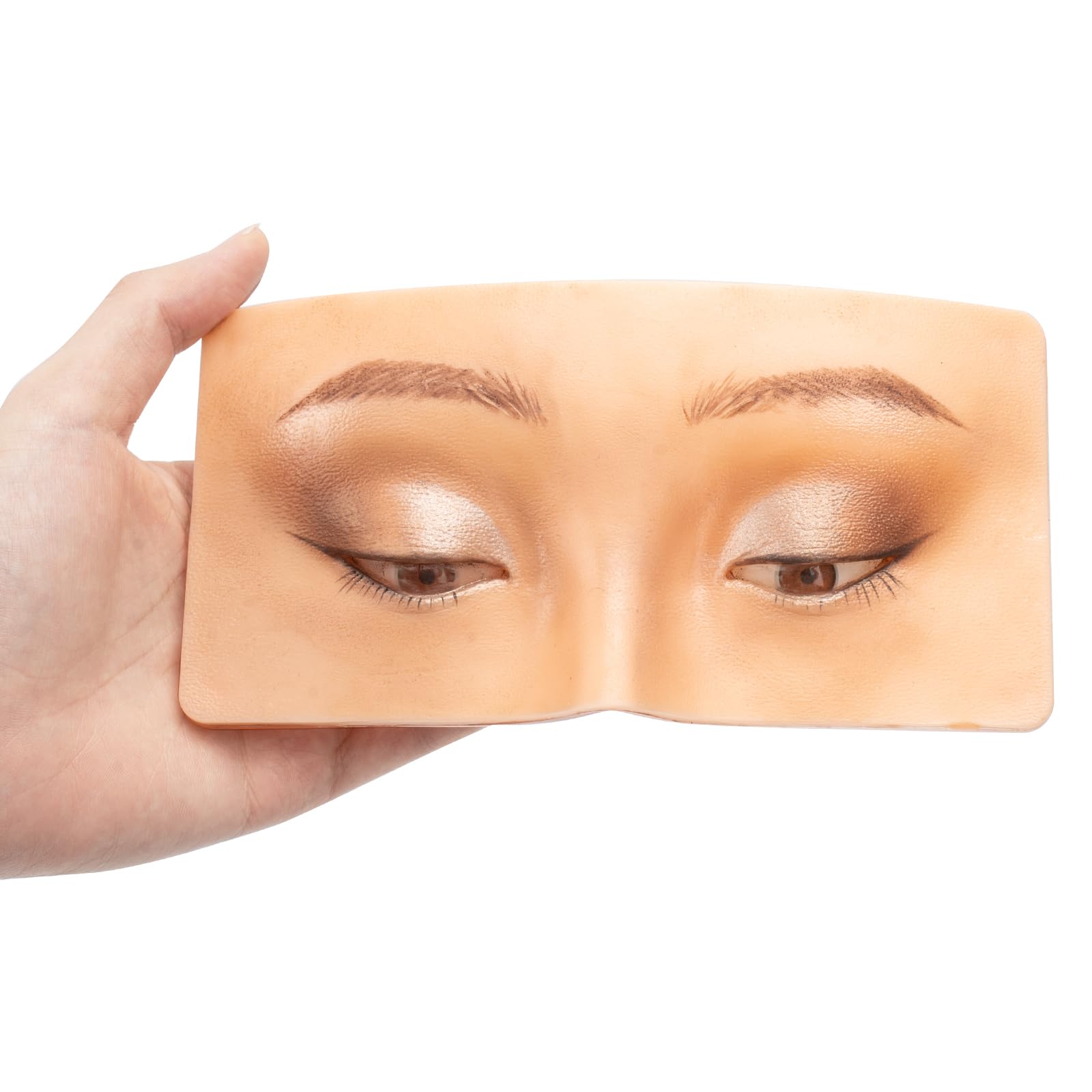 Makeup Practice Face Board FTOYIN, Silicone 3D Realistic Pad for Makeup Beginners and Professional Enthusiasts, Eyeshadow Eyeliner Eyebrow Lash