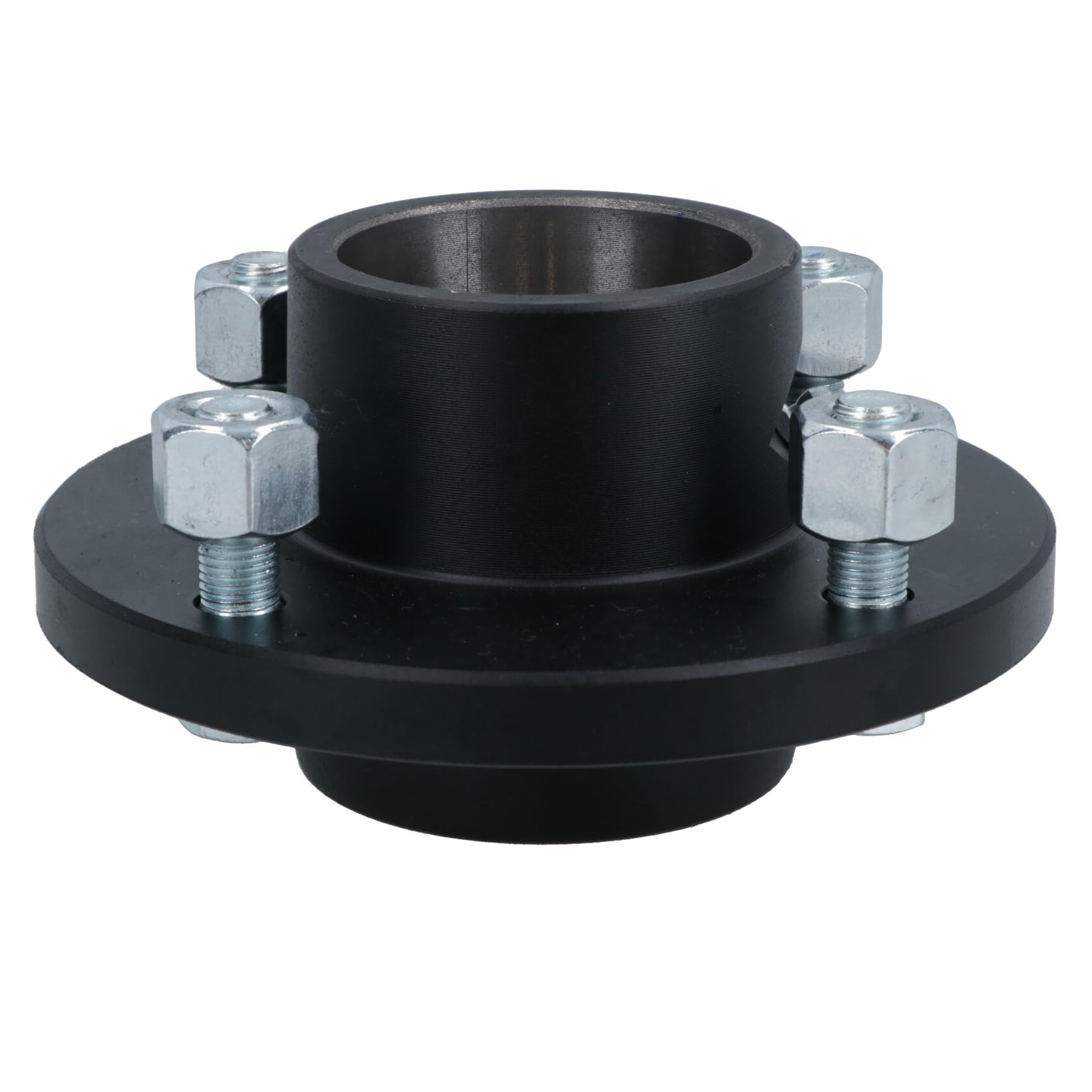AB Tools Paire de moyeu de Roue en Fonte remorque 4" 1" PCD Roulement Conique 4 Stud avec Les écrous et Les