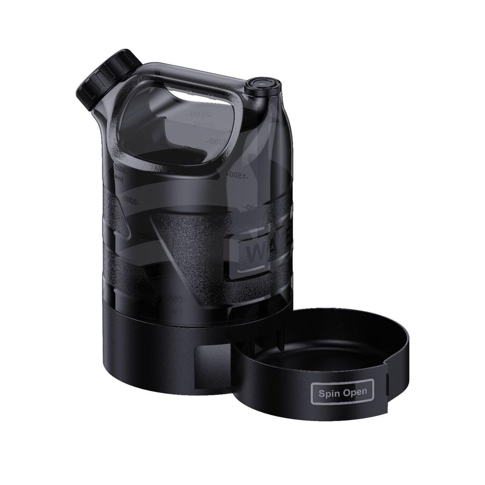 Borraccia per Cani Acqua Dispenser Bottiglia Ciotola Portatile 2.5l in Plastica Pet con Tasto per Acqua E Ciotola Integrata Richiudibile, style to 1