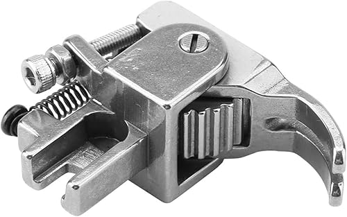 Miniatura 6 de Oumefar Prensatelas ajustables con ruedas para máquina de coser Pie de rodillo para cuero Tela gruesa de tela de acero inoxidable Pies prensatelas