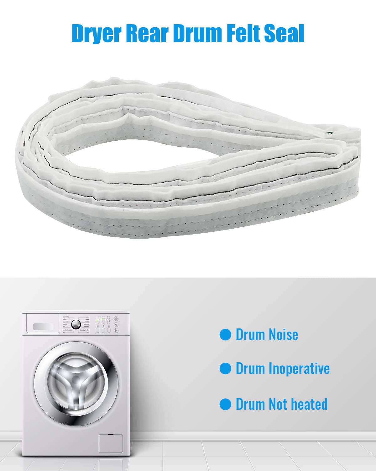 Whirlpool W10612022 Rear Drum Felt Seal For Dryer – Genuine OEM, New