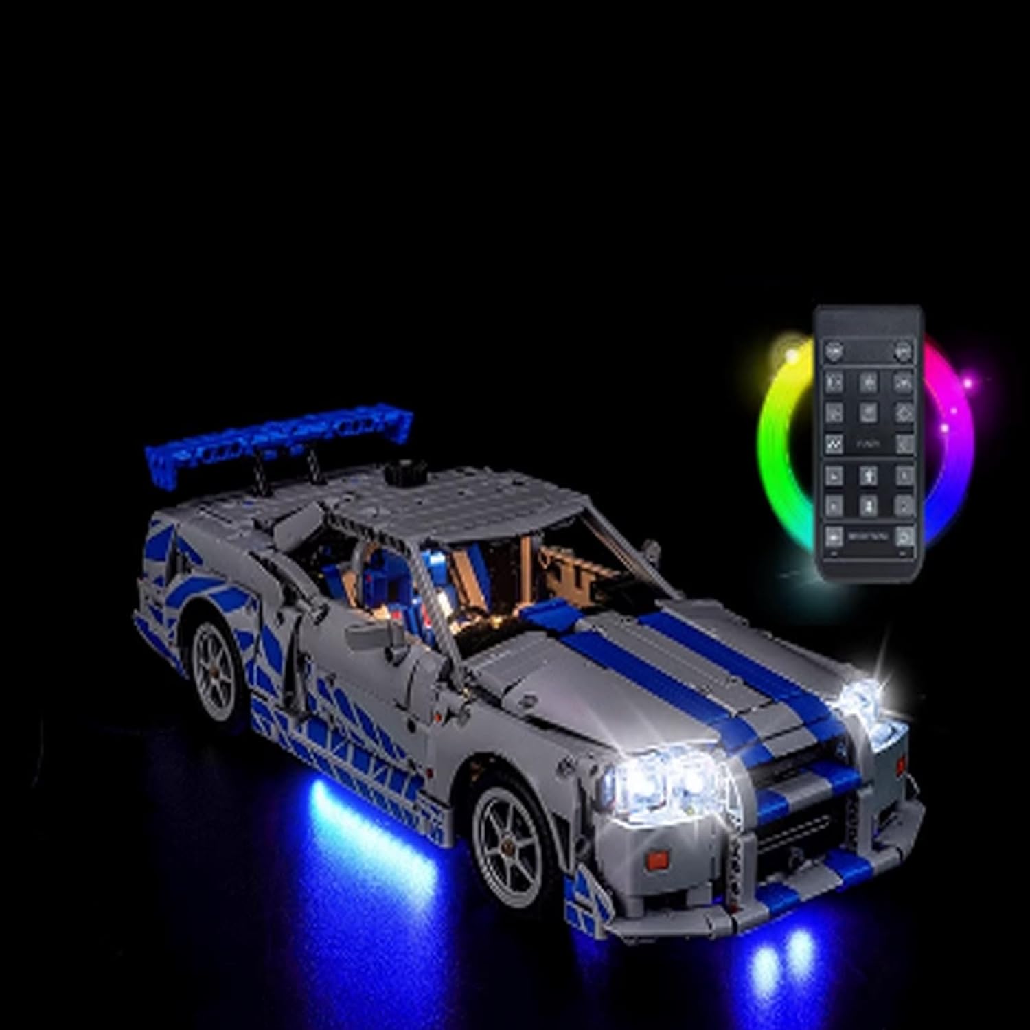 LED Lighting Kit Compatible with Lego 42210 Race Car Series LED Light Set (Model Kit Not Included - Lighting Components Only) (Remote Control Style)