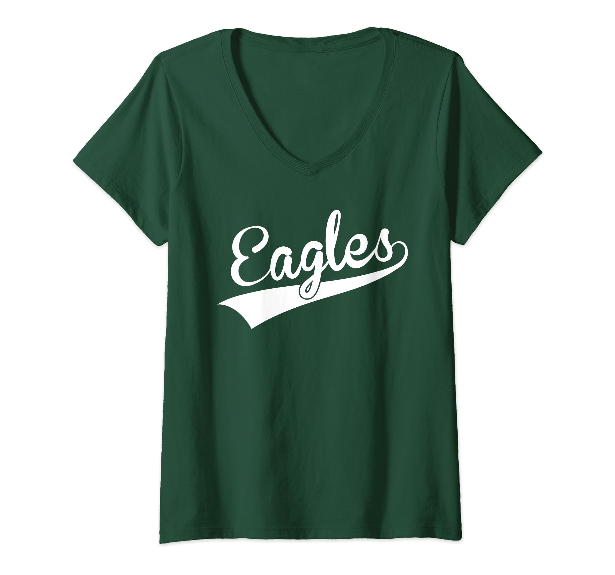 Womens Eagles Fly Vintage Eagles Flying Bird Inspirational V-Neck T-Shirt