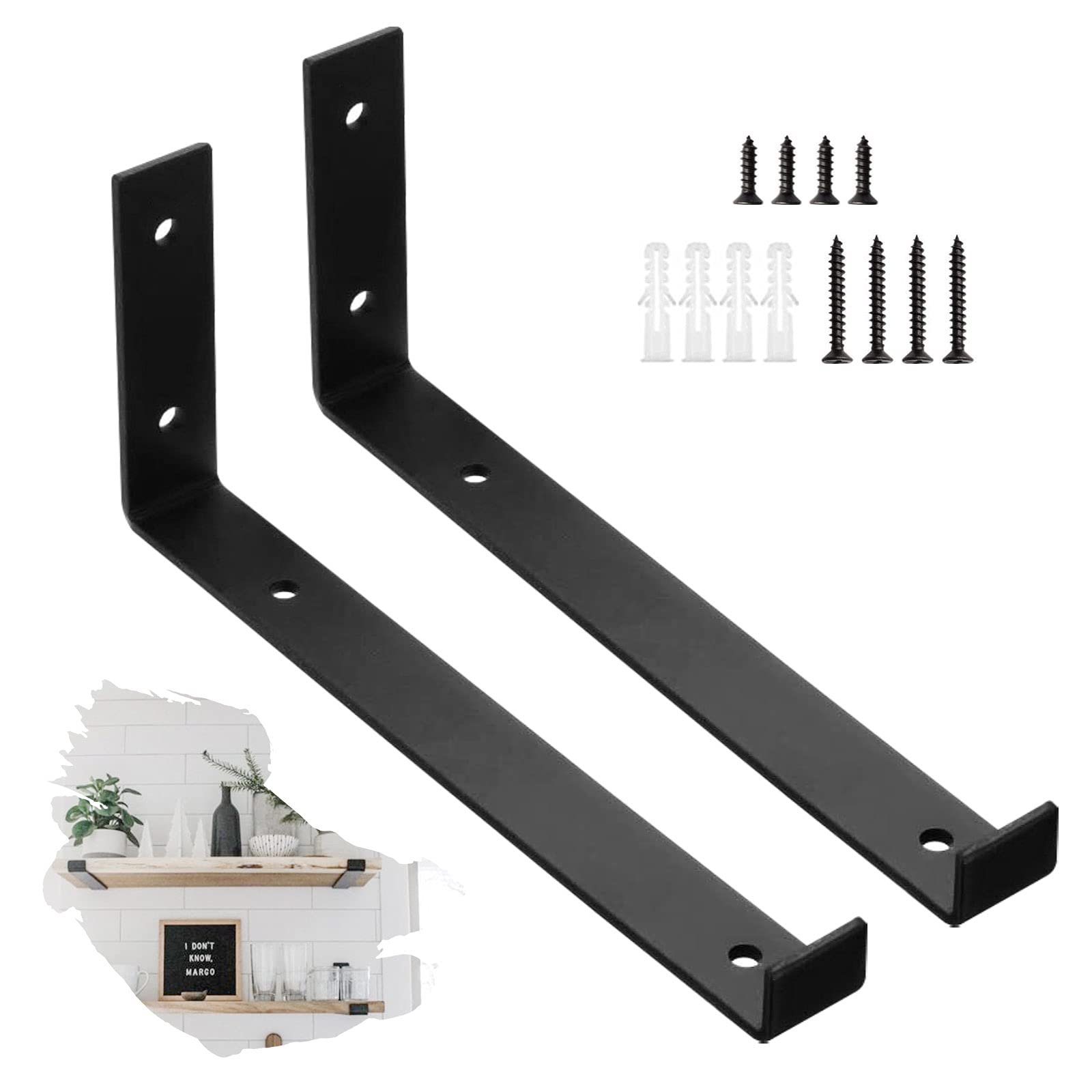 Buy Heavy Duty Shelf Brackets, 2 Pieces Triangle Right Shelf Brackets L