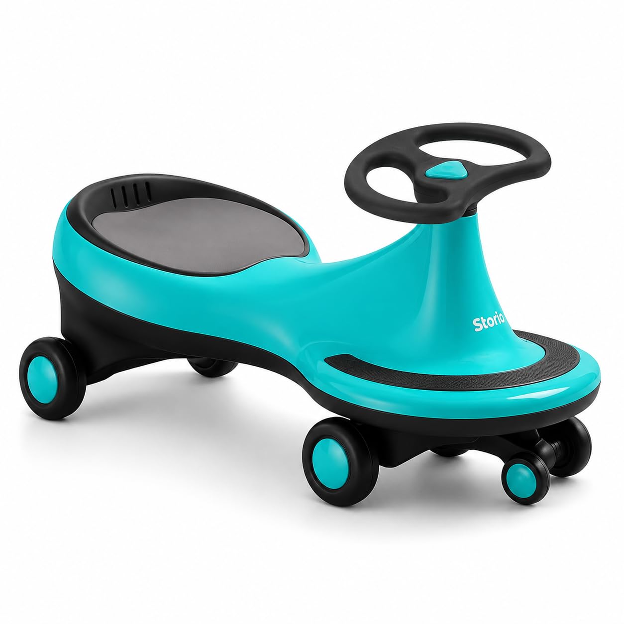 Storio Kids Magic Swing Car with Light & Music | Magic Twister Ride | Toy Car with PU Wheels | Toy Car for 3 to 5 Years Kids | Push Ride on Baby Car,100 Kg Capacity | Christmas Gift - Blue