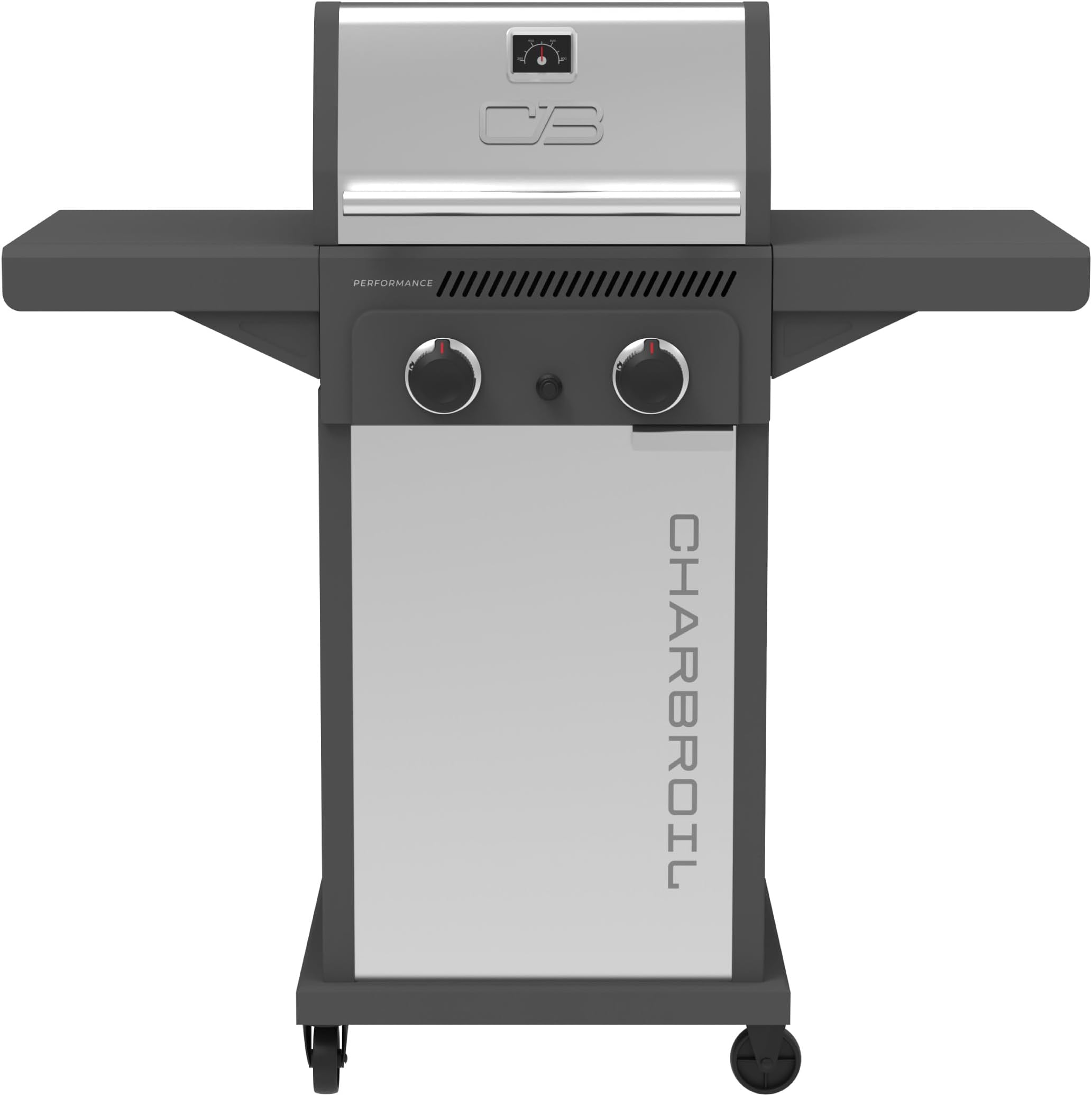 Charbroil Performance Series 2-Burner Gas Grill Cabinet, Stainless Steel - 463638125