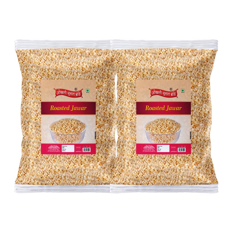 Image of OKHLI MUSAL BRAND Crispy Amravati Authentic Sorghum Jowar Jawar Puff Kurmura Kurmure Murmura Murmure Puff Snack | Namkeen | Ready to eat | Snacks Preservatives Free Tea Time Snacks-850g*2Pack