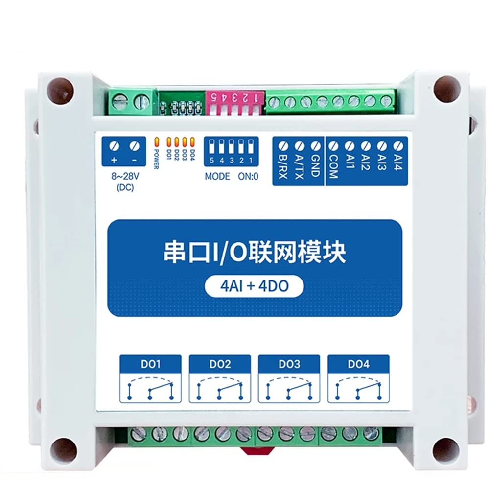 MA01-XACX0440 ModBus RTU I/O Network Modules RS458 Remote Network Module with Serial Port for PLC RS485 4AI+ 4 Switch Output Watchdog