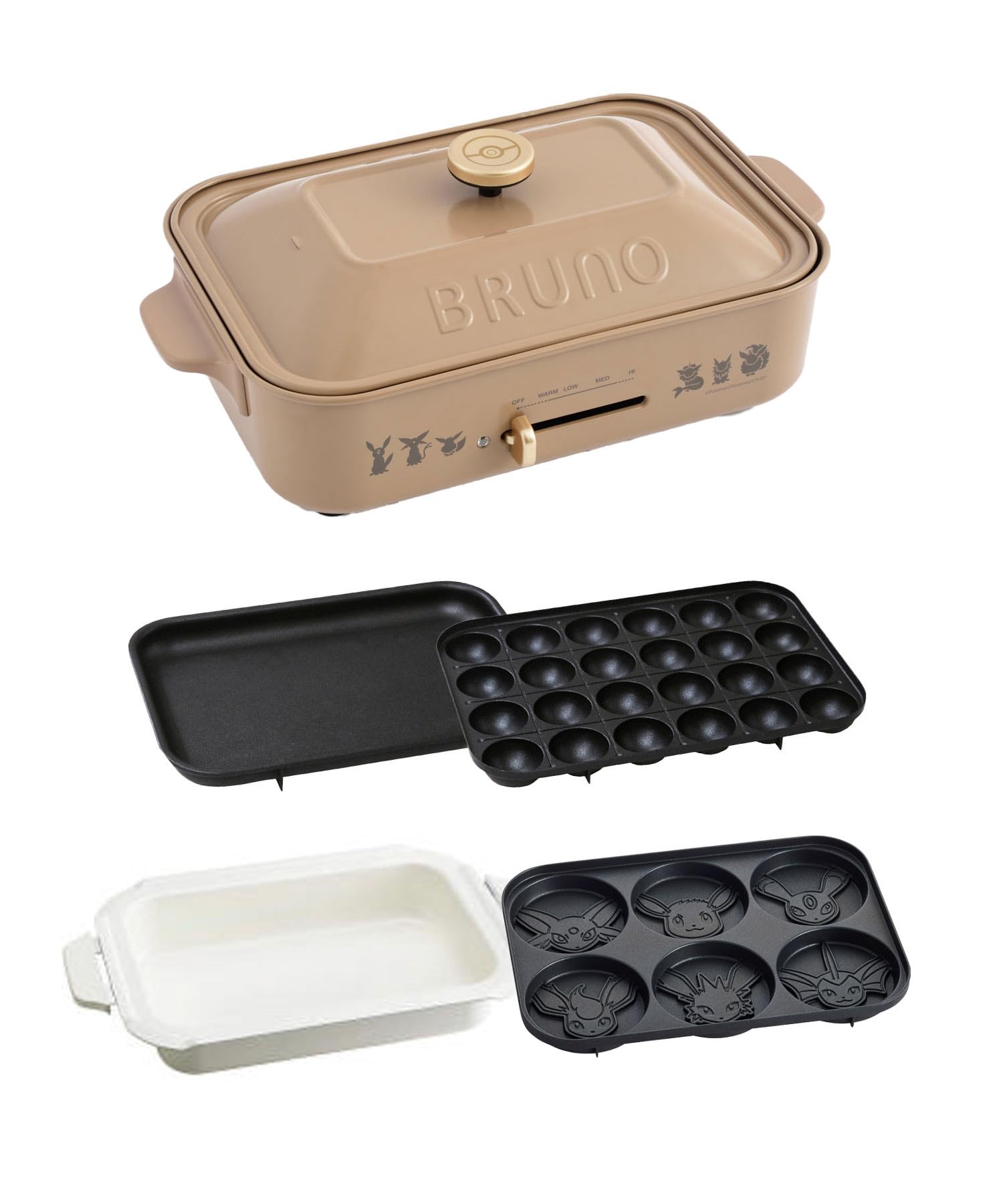 BRUNOポケモンコラボ　コンパクトホットプレート　イーブイフレンズ Amazon | BRUNO ブルーノ イーブイ イーブイフレンズ コンパクトホット