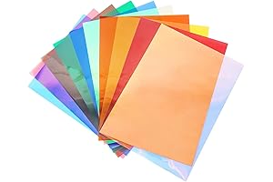 10-Color Window Film Bundle: Decorative, Self-Adhesive Stained Glass Effect