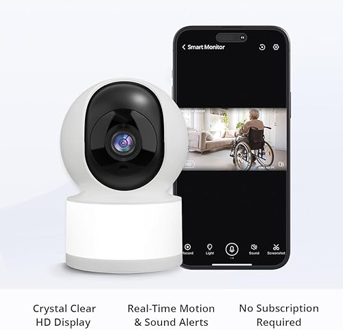 Miniatura 2 de I Cámara de seguridad para el hogar - Cámara inteligente HD 1080P con detección de movimiento, audio bidireccional y visión nocturna