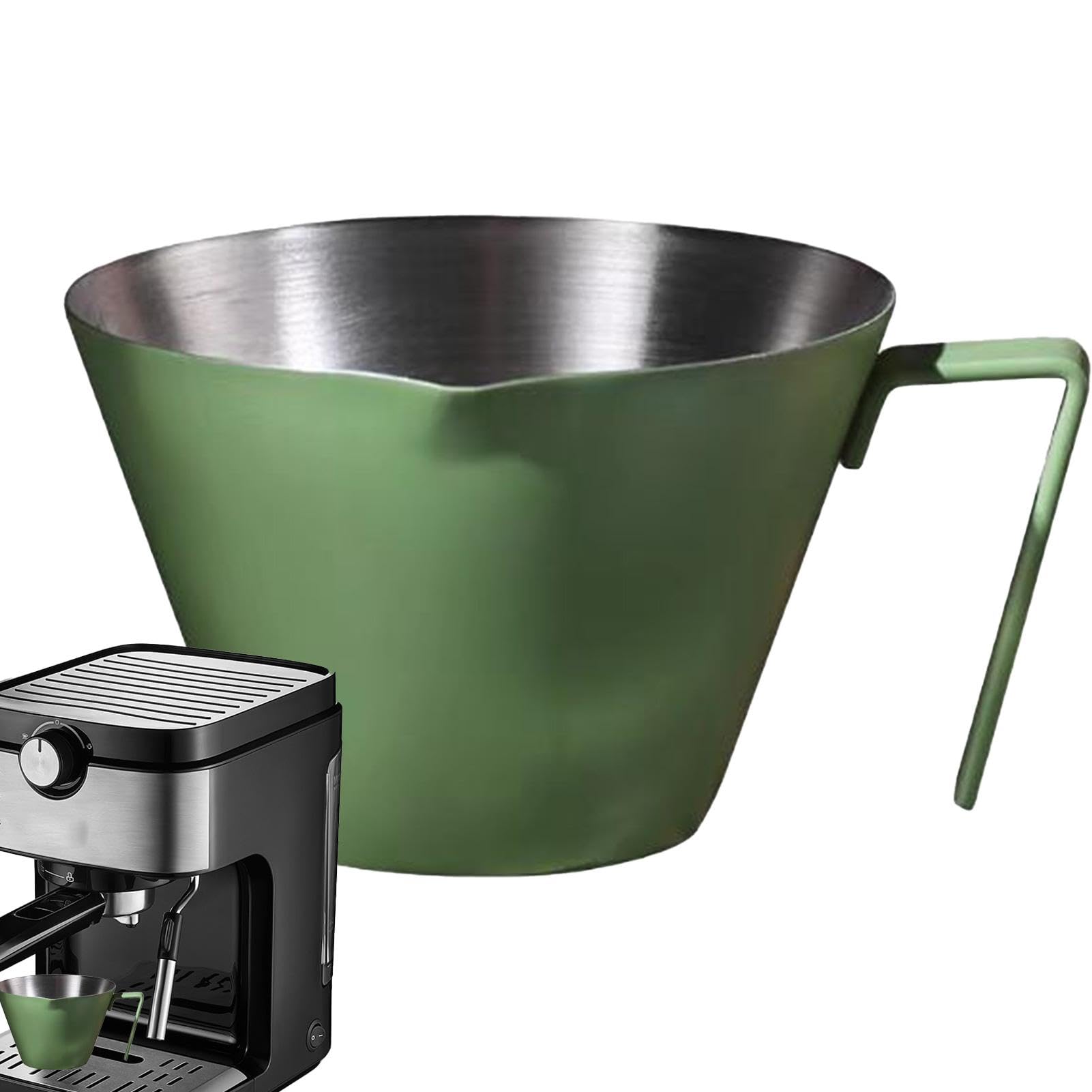 Espresso-extractiebeker, espresso-doseerbeker met handvat, espresso- doseerbeker, roestvrijstalen schenkbeker, espresso-probeerbeker, espresso-shot-maatbeker voor koffie, melk
