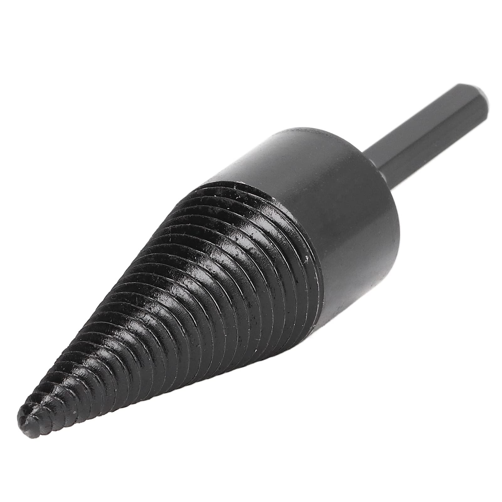 Foret à Fendre le Bois en Acier au Carbone - Fendeur de Bûches Professionnel 50mm avec Vis à Queue Hexagonale pour Bois de Chauffage et Préparation de Bûches