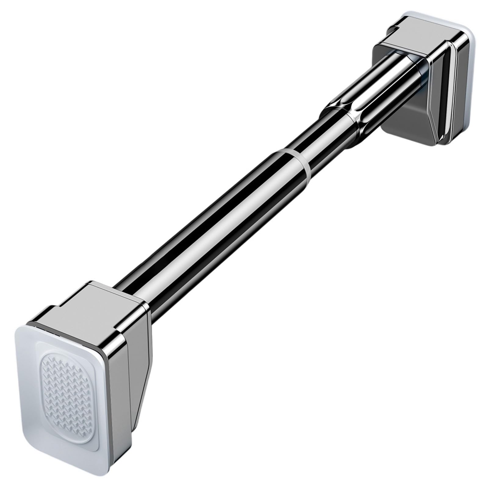 Tringle à rideaux réglable en acier inoxydable barre extensible douche 210-300cm
