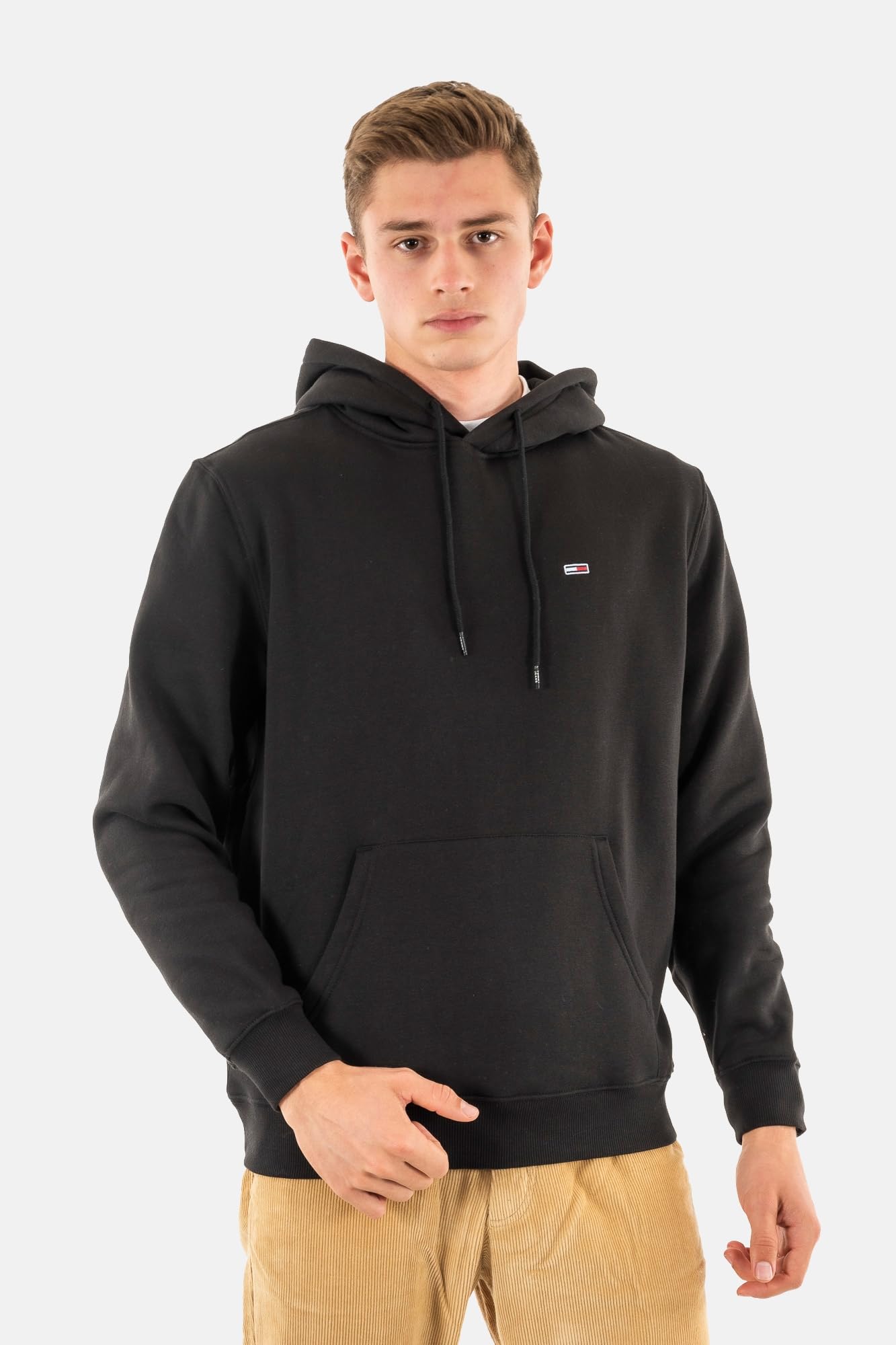 Tommy Jeans Herren Hoodie Regular Fit Flag Fleece mit Kapuze