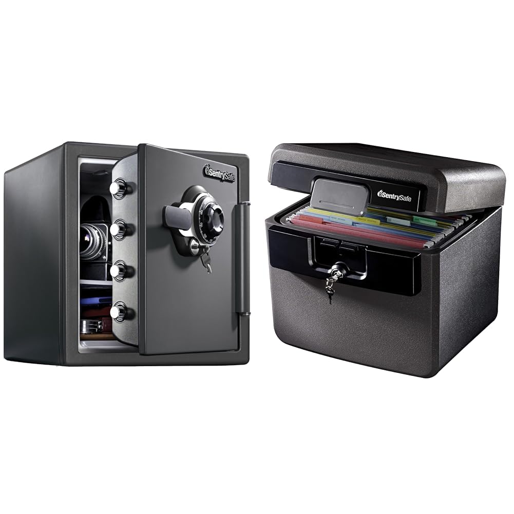 SentrySafe Fireproof and Waterproof Steel Home Safe with Dial