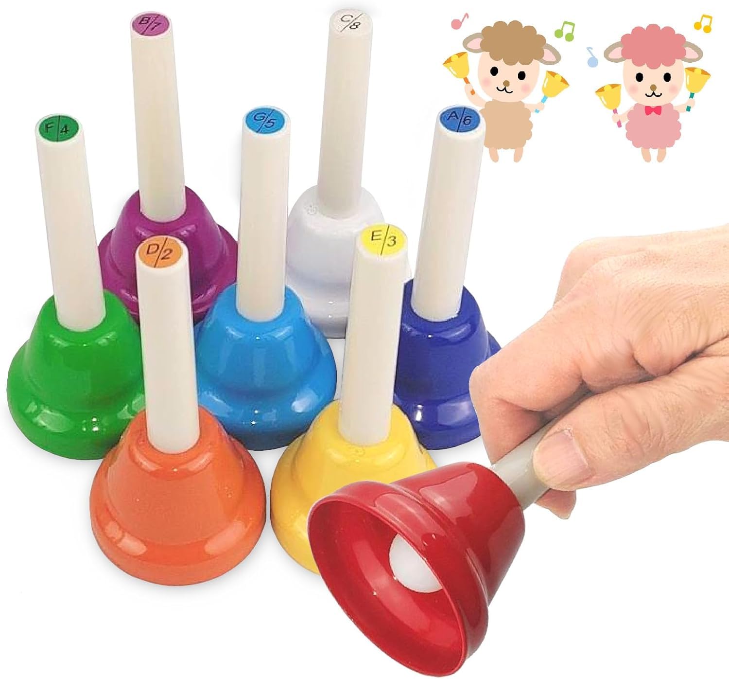 Amazon.co.jp: VICHE CATT ミュージックベル ハンドベル 8音 楽器 ベル