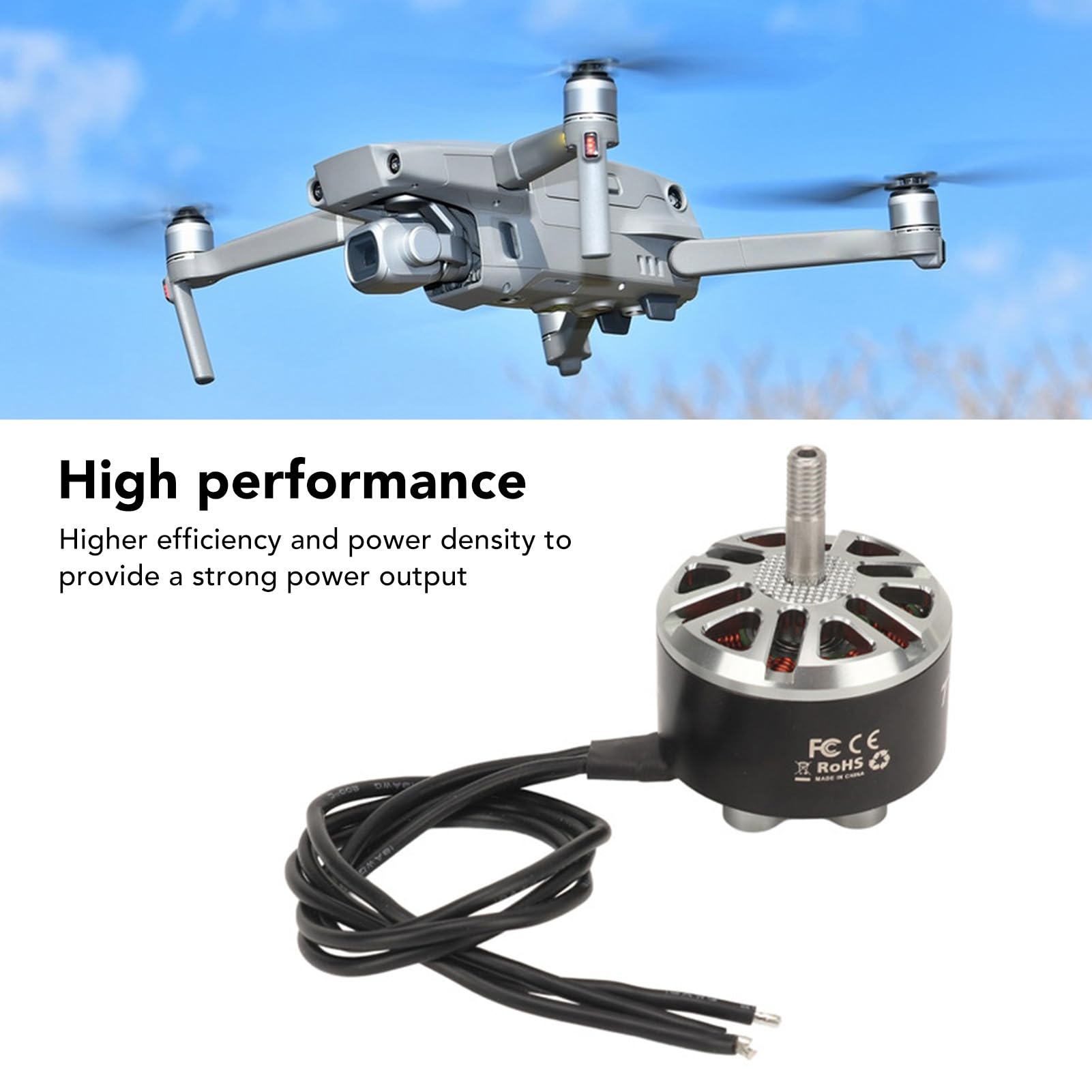 Semme 4 szt. Wysokowydajny Bezszczotkowy Silnik 3115 do Quadkoptera 2S-6S RC, Idealny do Dronów Wyścigowych FPV 9 10 11 Cali (900KV)