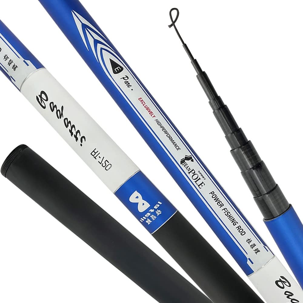 CañAs De Pescar Poste de Pesca de Alto Rendimiento 3.6-7.2m Ultraligero de Fibra Dura de Fibra Dura Varilla telescópica de la Corriente CañA De Pescar