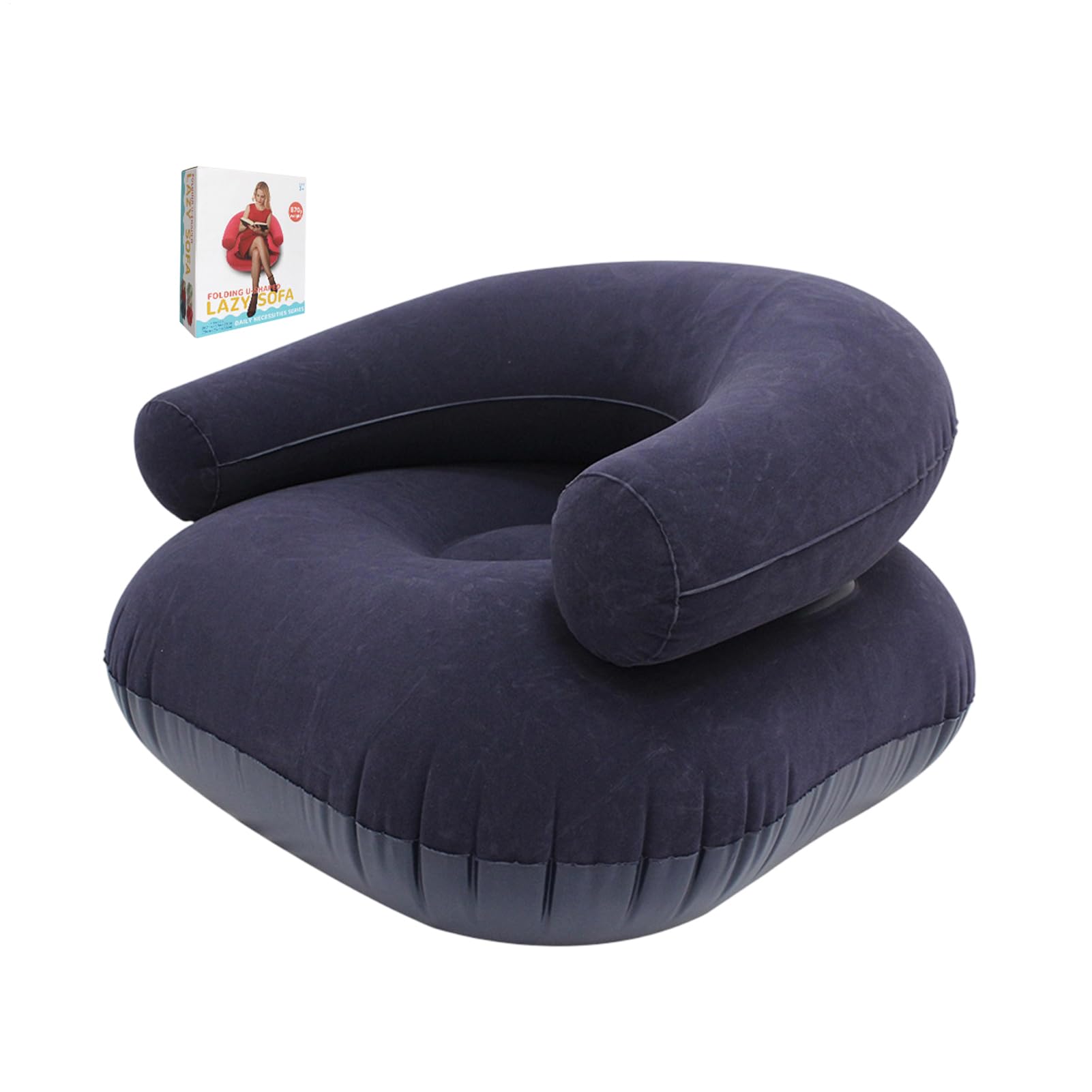 Silla inflable contra el dolor de espalda con asiento relax de felpa 1
