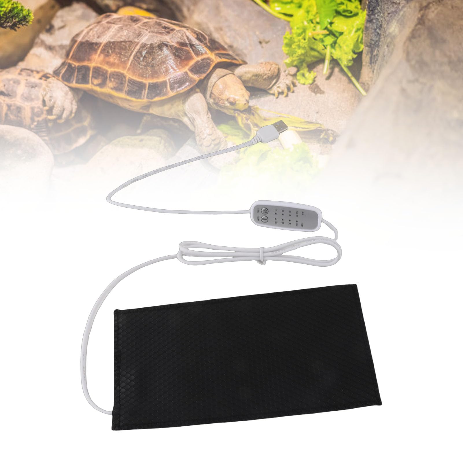 Ejoyous Podkładka Grzewcza z regulacją Temperatury Podkładka Grzewcza z PVC, USB Od 68 do 104 Stopni Fahrenheita 4 Biegi DC 5 V Wodoodporna Elastyczna na szyję, Plecy, Talia, Brzuch, Poduszka do