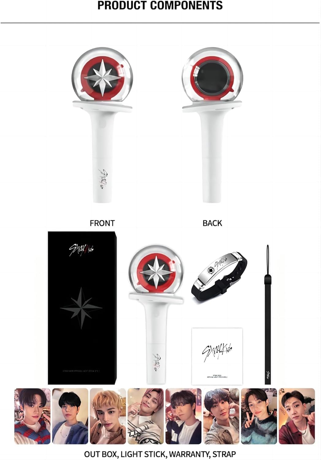 VGYGLS Stray Kids Official Lightstick VER.2 SKZ Light Stick with