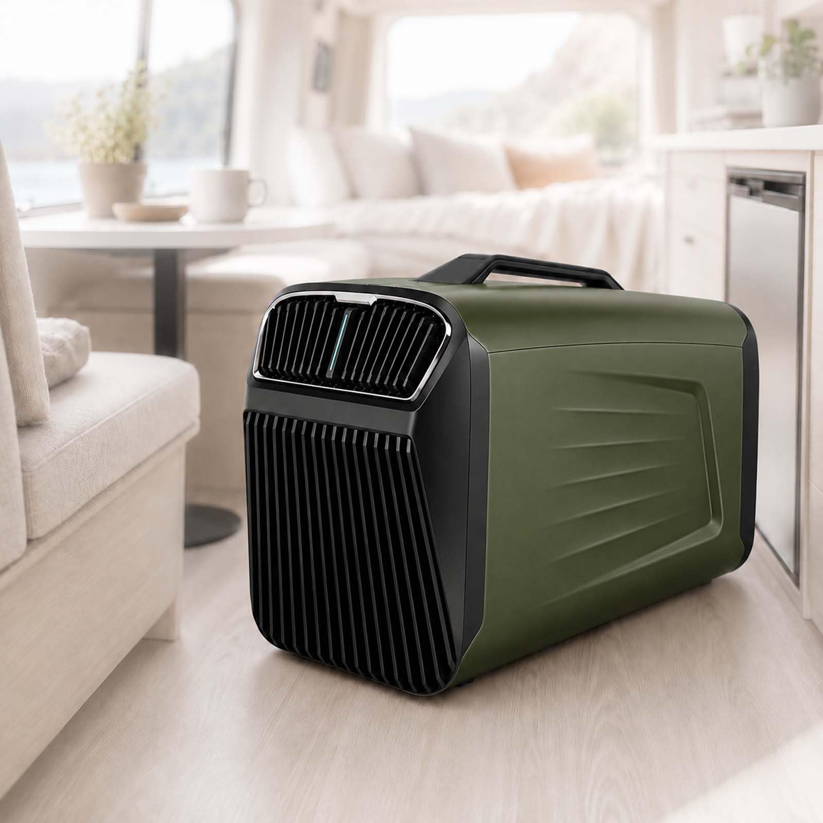 MINHUIJIHUI 5200 Btu Portable Air Conditioner Camping, 400w Energy-Saving Tent Ac Unit with Remote, Fast Cooling, Touch Panel, Quiet 45db for Rv, Tent, Boat and Fishing