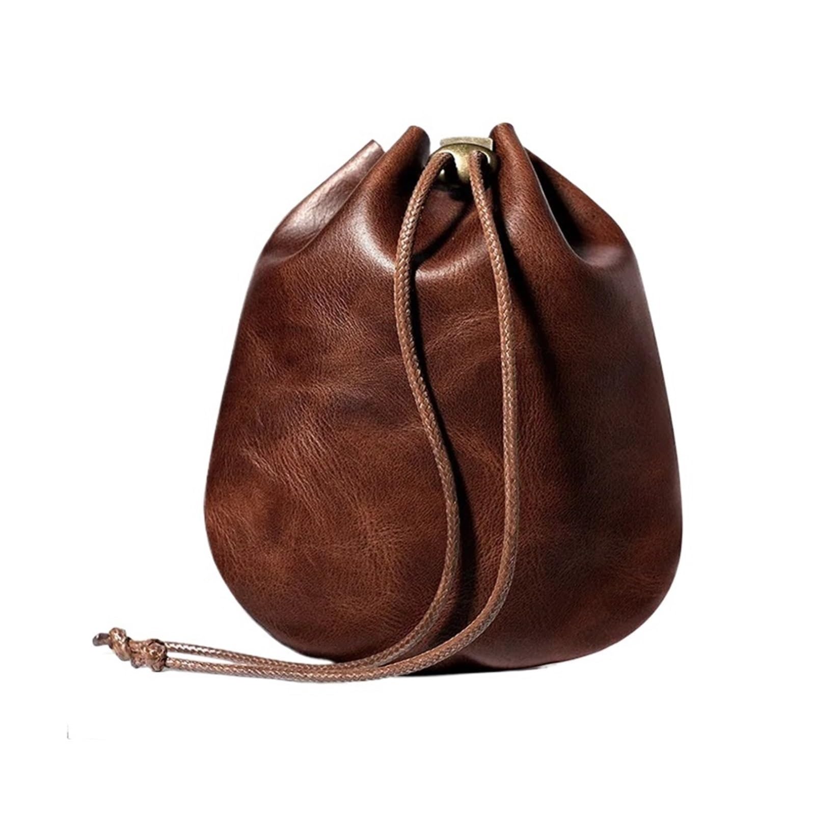 AYWTIUN Leather Drawstring Pouch Medieval Leather Drawstring Pouch Portable Coin Holders Purses Dice Bag Two Size
