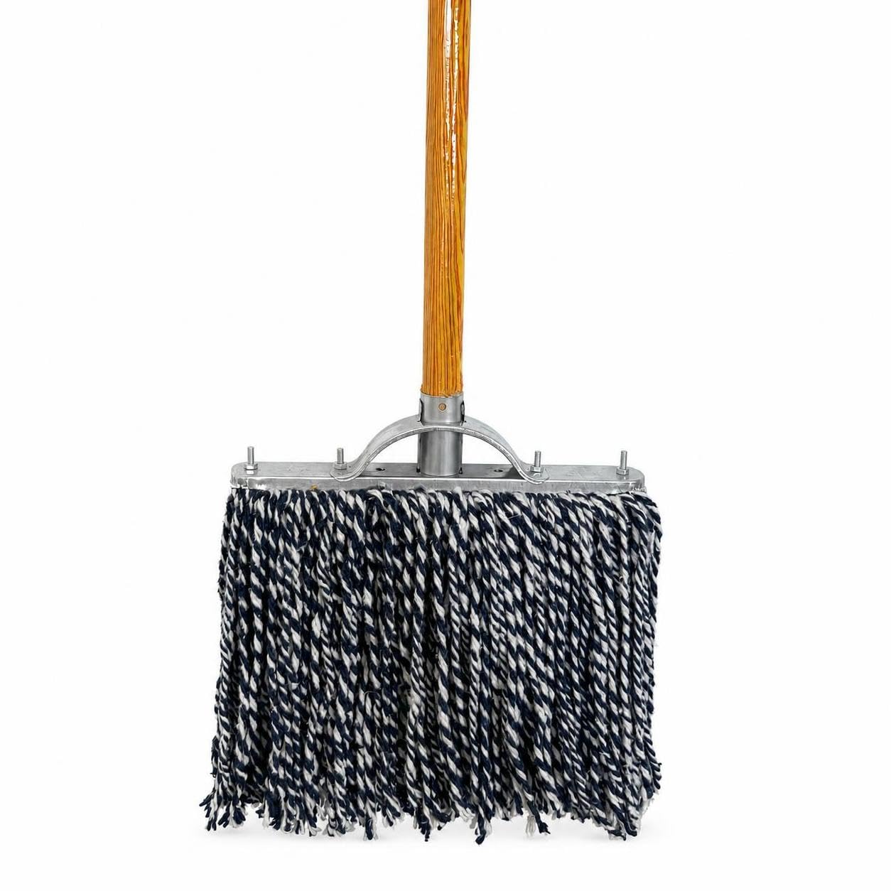 Baumwollmopp mit stiel für die effektive Bodenreinigung im Haushalt, für den Alltag - für die Wohnung , 30 cm
