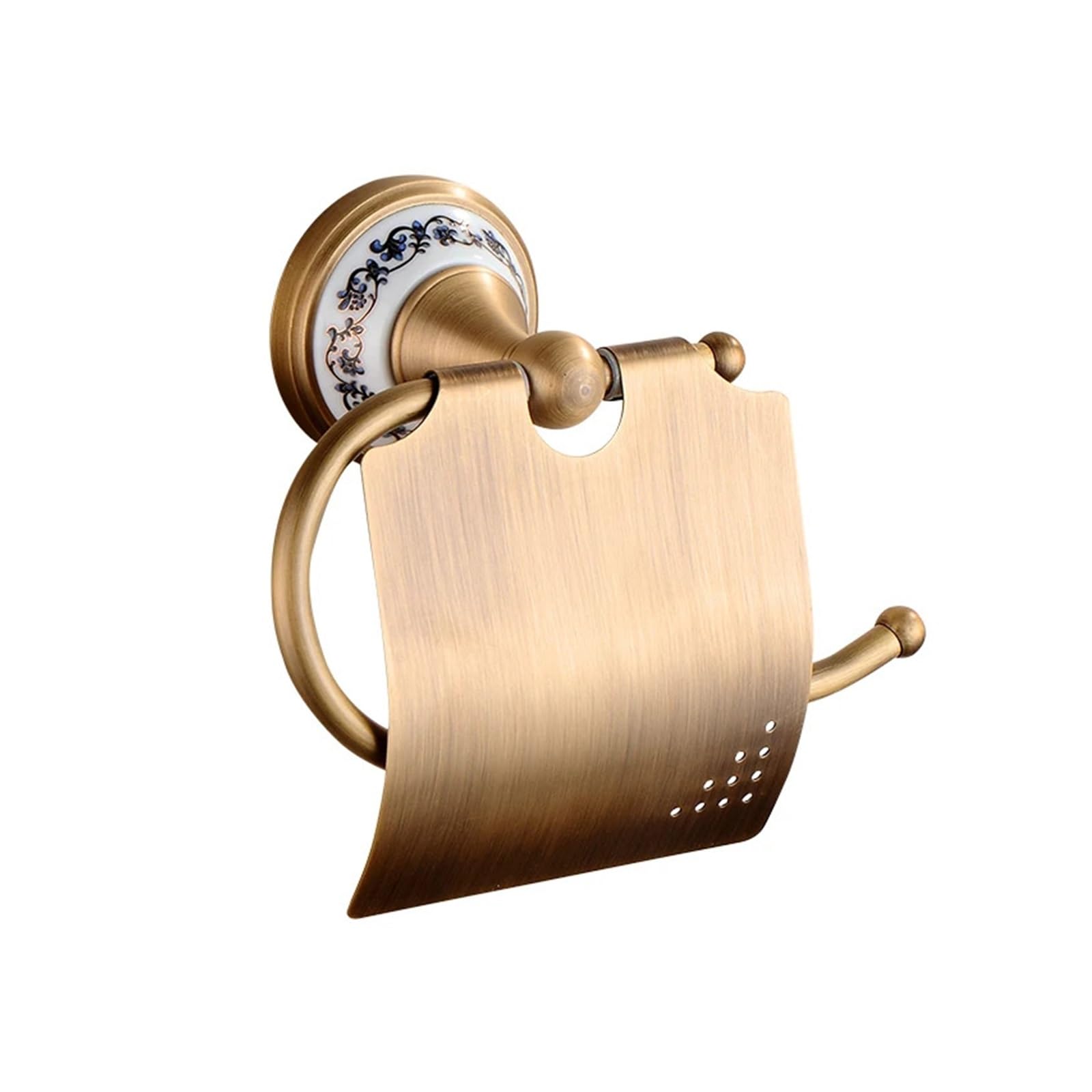 Brushed Brass Toilet Paper Holde Bathroom Tissue Holder/Toilet Paper Holder Antique Brass for bathroom home renovation wall mounted(1)