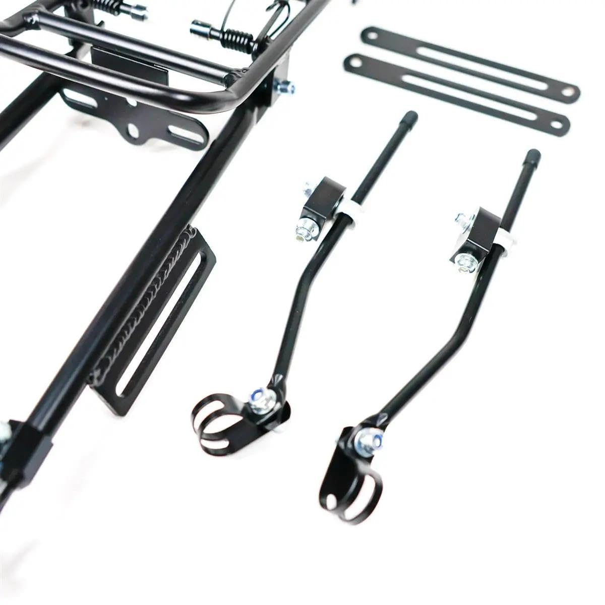 Portapacchi Bici Posteriore Universale in Alluminio · Regolabile per Ruote 20"-29" · Compatibile MTB, City Bike e Gravel · Robusto e Leggero · Supporto per Borse e Carico