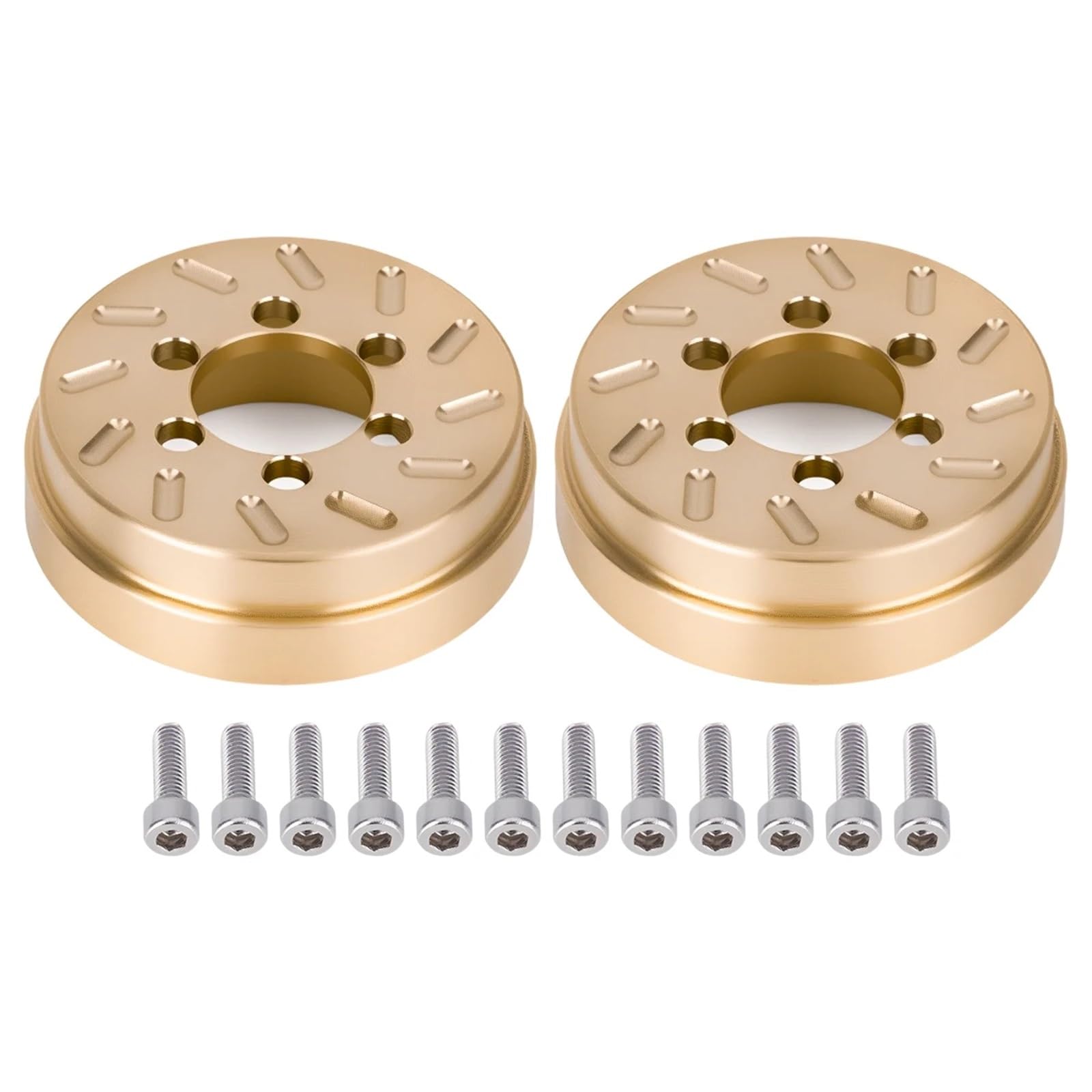 Per Axial Per SCX10 90046 Per Traxxas Per TRX4 Per TRX6 1/10 RC Auto Parti Aggiornamento Ottone Interno 62g 1.9 2. Pollici Cerchioni Rc Decora Accessori