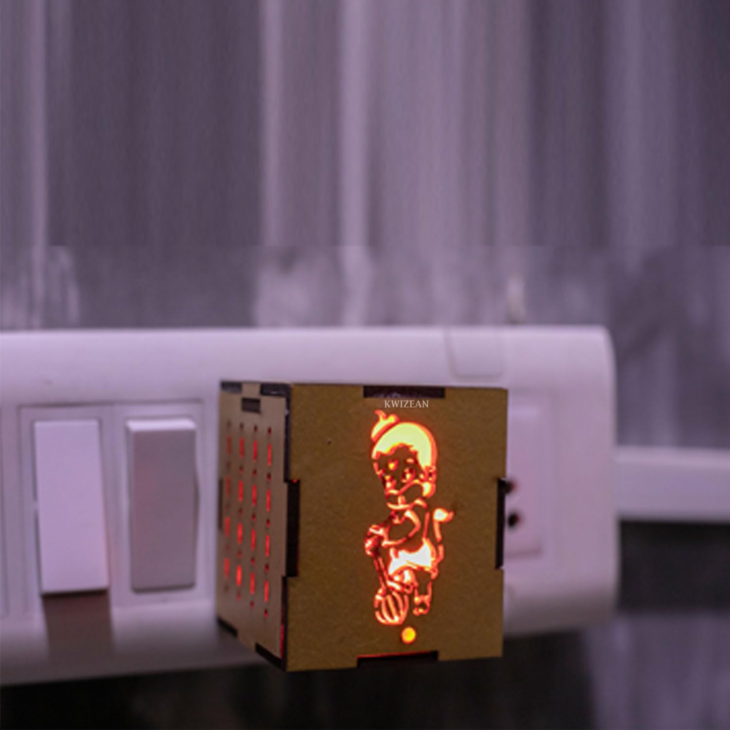 KWIZEANkarpooram Camphor Kapoor dani Diffuser Electric Burner Machine Electrical Stand for Home Fragrance - Hanuman- Pack 1