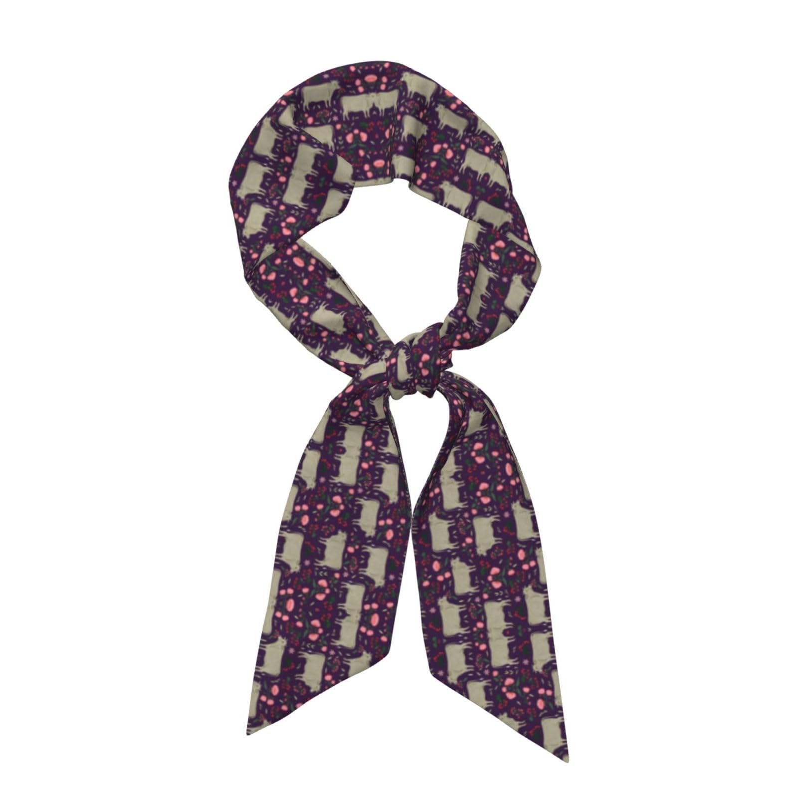 Multi Style Headbands for Women Yoga Running Travel Beauty Skinny Neck Scarves Brahman Cow Floral Hair Band Sweat